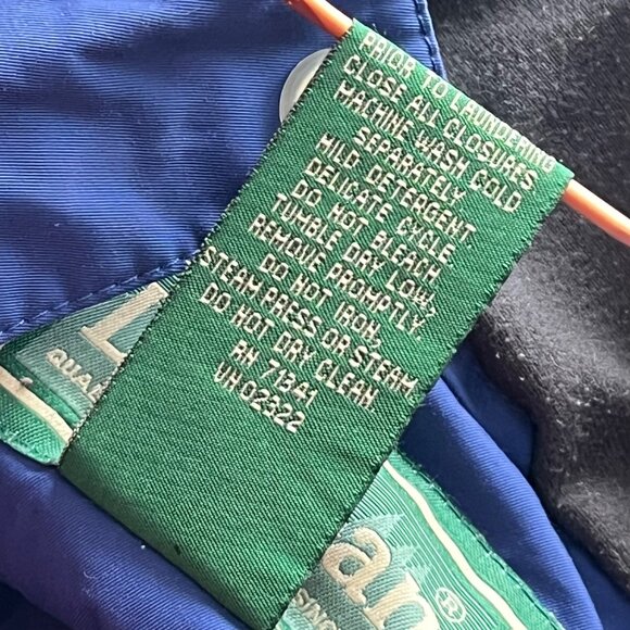 L.L. Bean Vintage Jacket Size Small Hooded Ski Outdoor Winter Snowboarding Blue - Picture 5 of 11